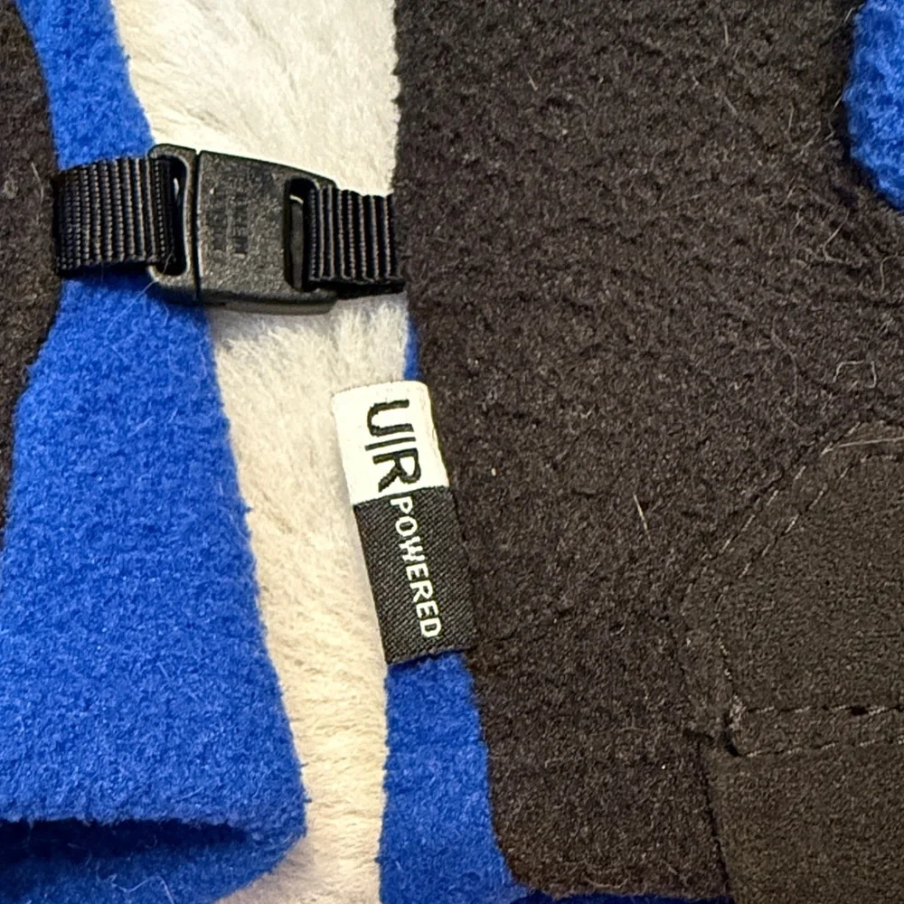 The North Face Blue and Gray Fleece Gloves kids